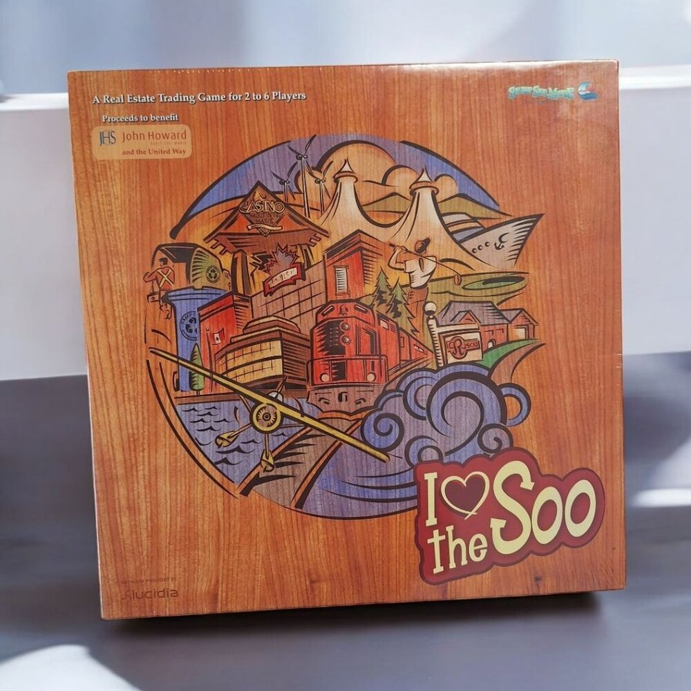 I Luv Soo Board Game Love Ontario Real‎ Estate Trading Board Family Canada Train